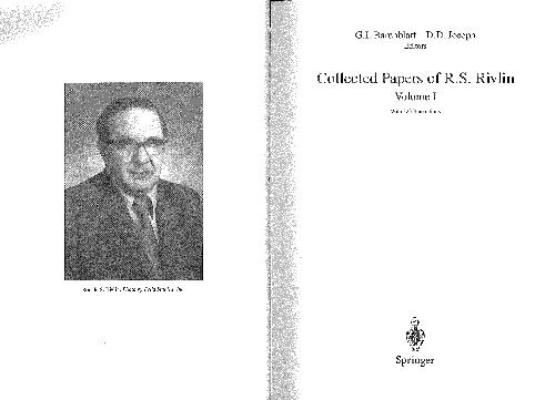 Collected Papers of R. S. Rivlin