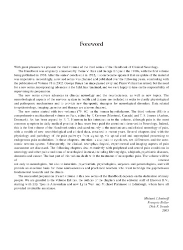 Pain: Handbook of Clinical Neurology (Series Editors: Aminoff, Boller and Swaab) (Handbook of Clinical Neurology)