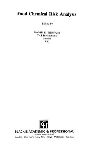 Food Chemical Risk Analysis (Food Science & Safety Series)