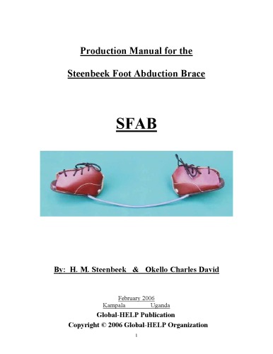 Steenbeek Brace for Clubfoot