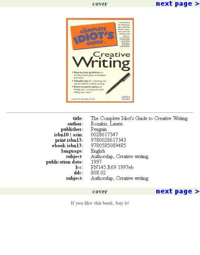 The Complete Idiot's Guide to Creative Writing