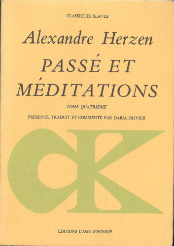 Passé et méditations, tome 4