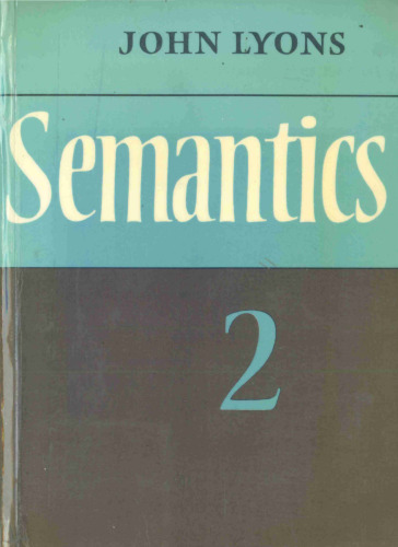 Semantics, Volume 2