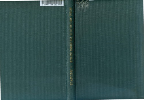 Ritual and Cults of Pre-Roman Iguvium. With an appendix giving the text of the Iguvine Tablets. With a map (Studies and Documents, no. 9.)