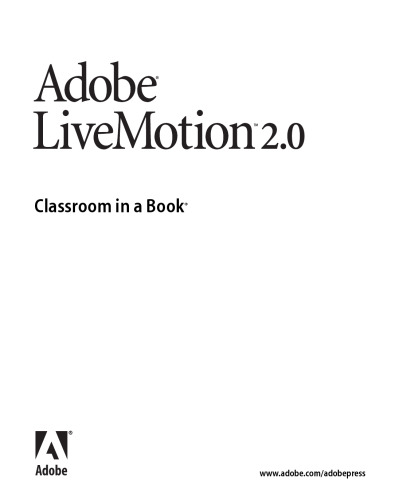 Adobe LiveMotion 2.0
