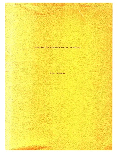 Seminar on Combinatorial Topology
