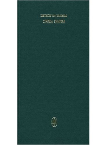 Opera omnia IV. Schriften zur Naturwissenschaft. Briefe: BD IV