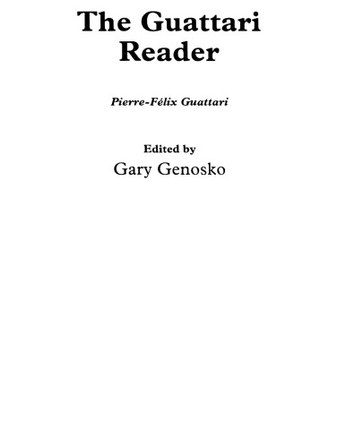The Guattari Reader (Blackwell Readers)