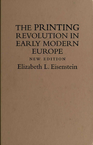 The Printing Revolution in Early Modern Europe