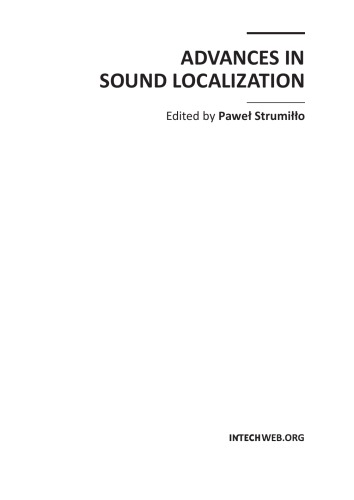 Advances in Sound Localization