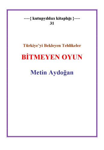 Bitmeyen Oyun