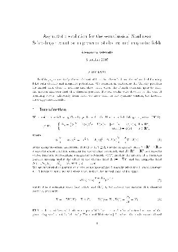 Asymptotic evolution for the semiclassical nonlinear Schrodinger equation in presence of electric and magnetic fields