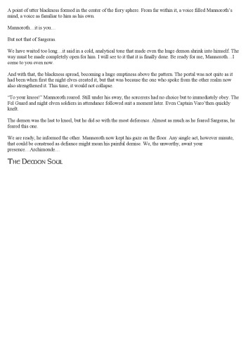 The Demon Soul (Warcraft: War of the Ancients, Book 2)