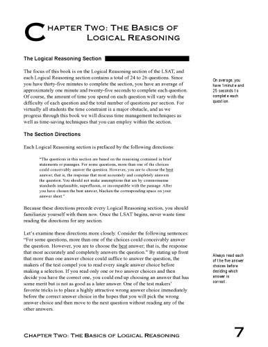 The PowerScore LSAT Logical Reasoning Bible: A Comprehensive System for Attacking the Logical Reasoning Section of the LSAT
