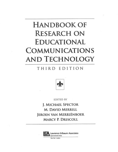 Handbook of Research on Educational Communications and Technology (AECT Series)