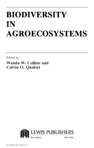 Biodiversity in Agroecosystems (Advances in Agroecology)