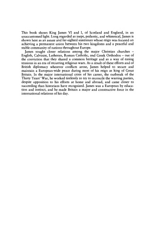 King James VI and I and the Reunion of Christendom
