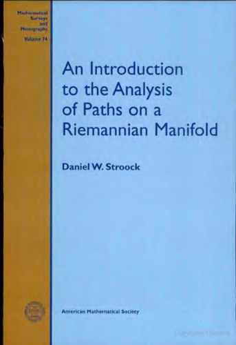 An introduction to the analysis of paths on a Riemannian manifold (Mathematical Surveys and Monographs)