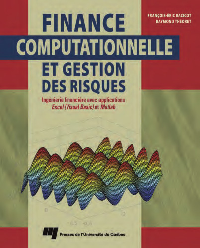 Finance computationnelle et gestion des risques: ingénierie financière avec applications Excel (visual basic) et Matlab