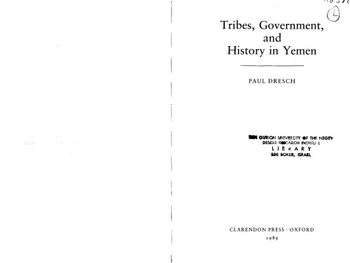 Tribes, Government, and History in Yemen