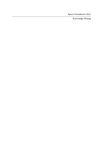 Knowledge Mining: Proceedings of the NEMIS 2004 Final Conference