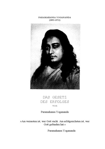 Das Gesetz des Erfolges