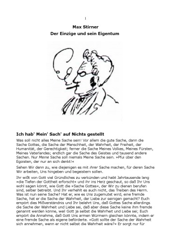 Der Einzige und sein Eigentum