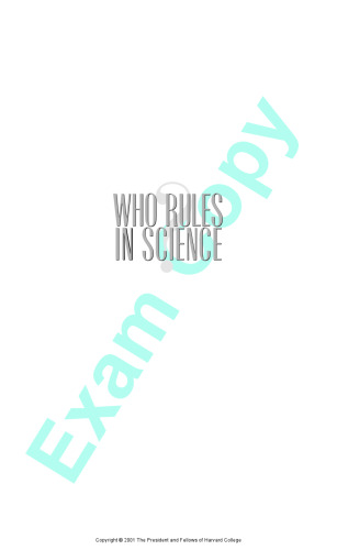 Who Rules in Science?: An Opinionated Guide to the Wars