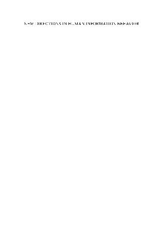 New Directions in Human Information Behavior 