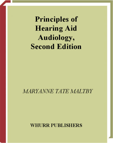 Principles of Hearing Aid Audiology