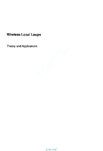 Wireless local loops