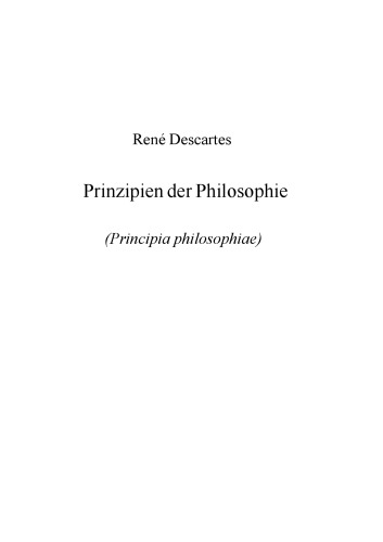 Prinzipien Der Philosophie