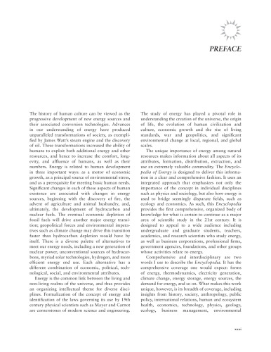 Encyclopedia of Energy, Six-volume set