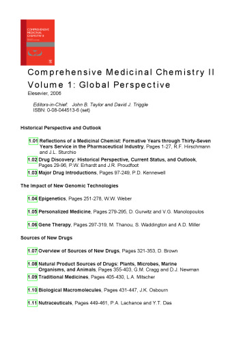 Comprehensive Medicinal Chemistry II, Volume 1