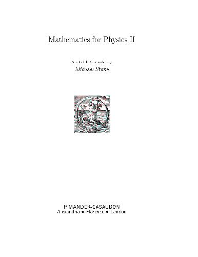 Mathematics for Physics II