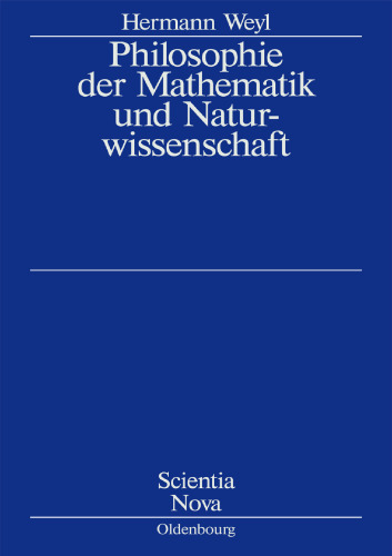 Philosophie der Mathematik und Naturwissenschaft, 8. Auflage