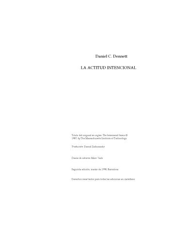 La actitud intencional