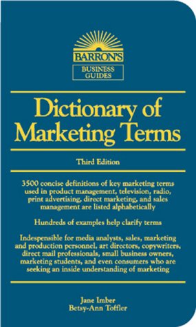 Dictionary of Marketing Terms (Barron's Business Guides)