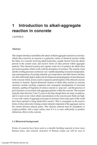 Alkali-Silica Reaction in Concrete