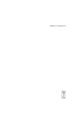 Ellipsis in Comparatives