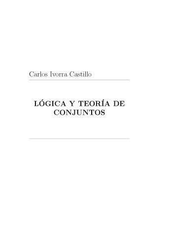 Lógica y teoría de conjuntos