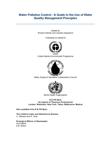 Water Pollution Control: A Guide to the Use of Water Quality Management Principles