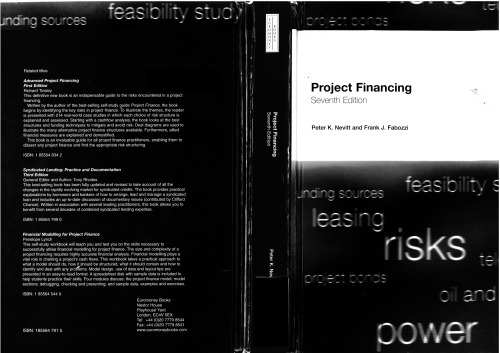 Project Financing : 7th edition