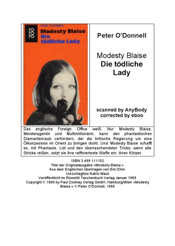 Modesty Blaise. Die tödliche Lady