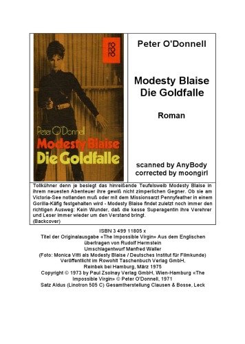 Modesty Blaise. Die Goldfalle