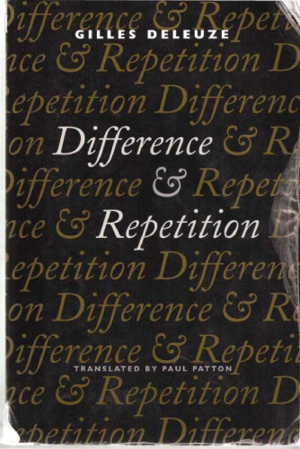 Difference and Repetition