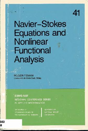 Navier-Stokes Equations and Nonlinear Functional Analysis