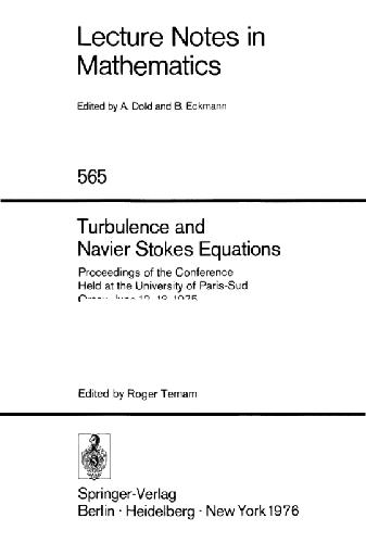Turbulence and Navier Stokes Equations: Proceedings
