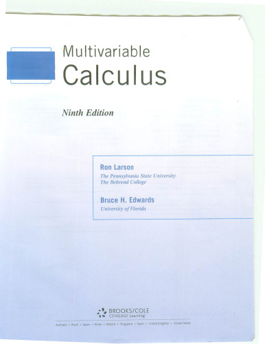 Multivariable Calculus, Ninth Edition