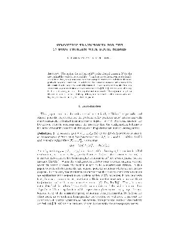 Symmetric trajectories for the 2n-body problem with equal masses